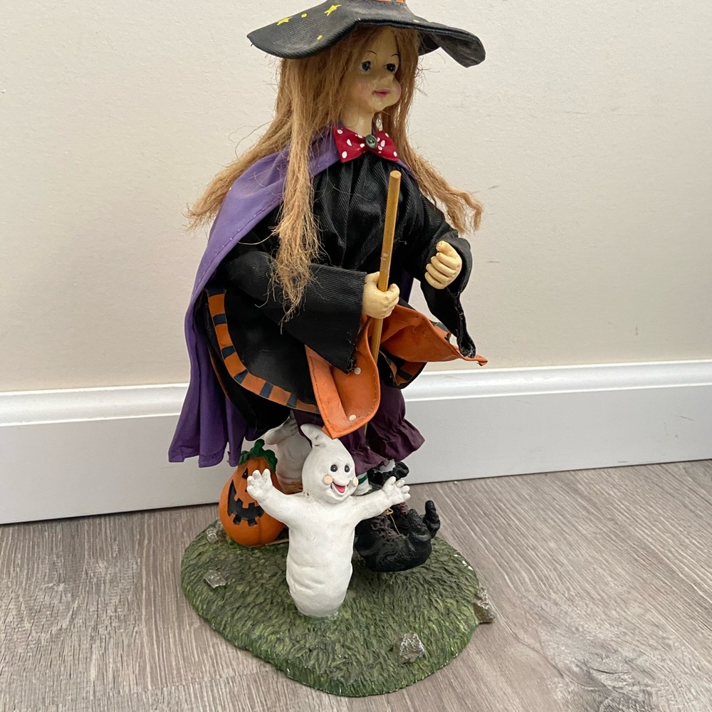 Vintage Witch and Ghost Figure